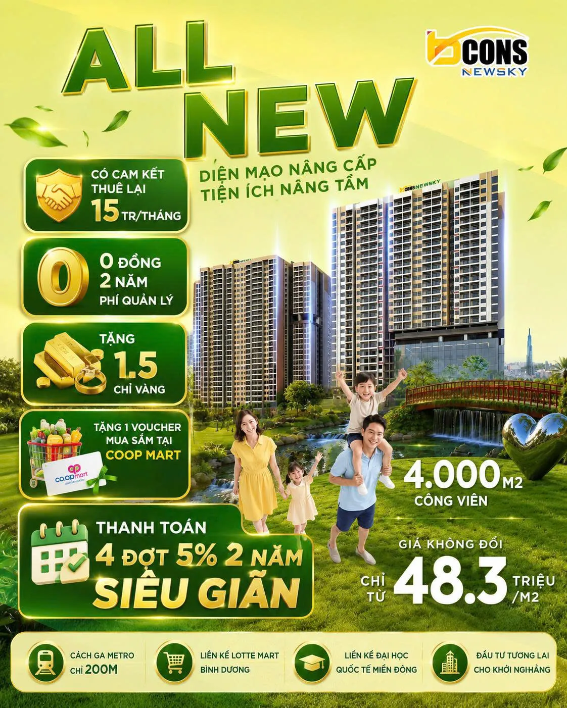 Chính sách bán hàng Bcons NewSky